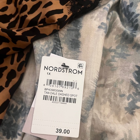 NWT size 1X BP leapard print and black lace tank - Picture 4 of 6